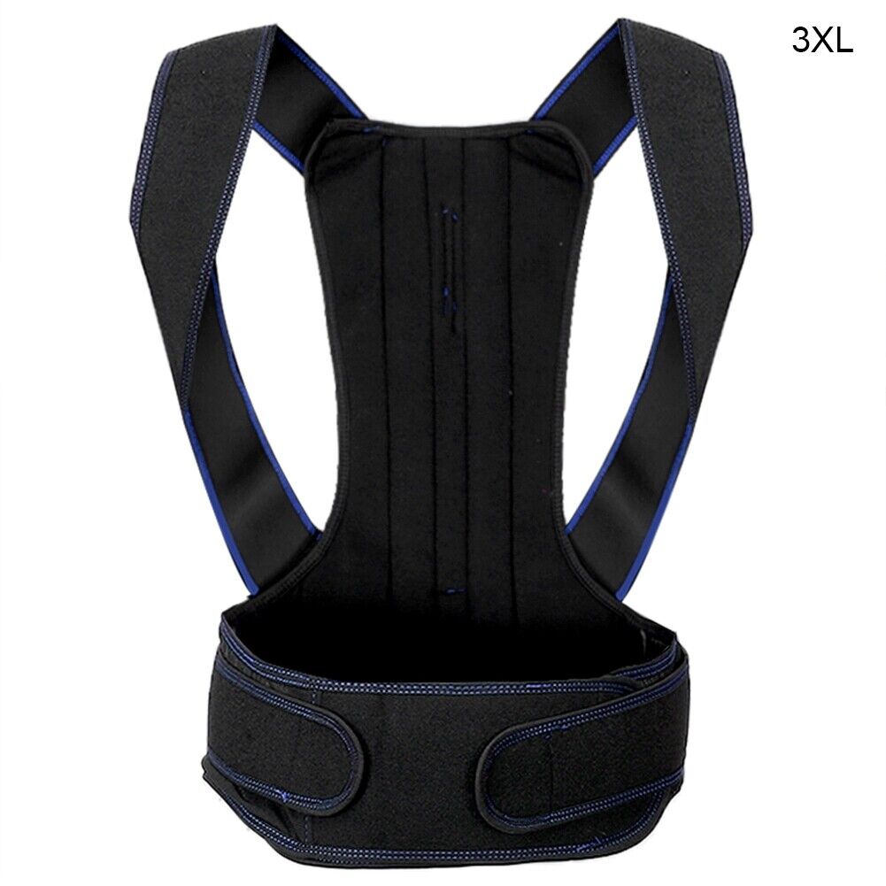 new Back Spine Posture Corrector Brace Hunchback Correction Belt(3XL Blue) HGF koeek - KOEEK