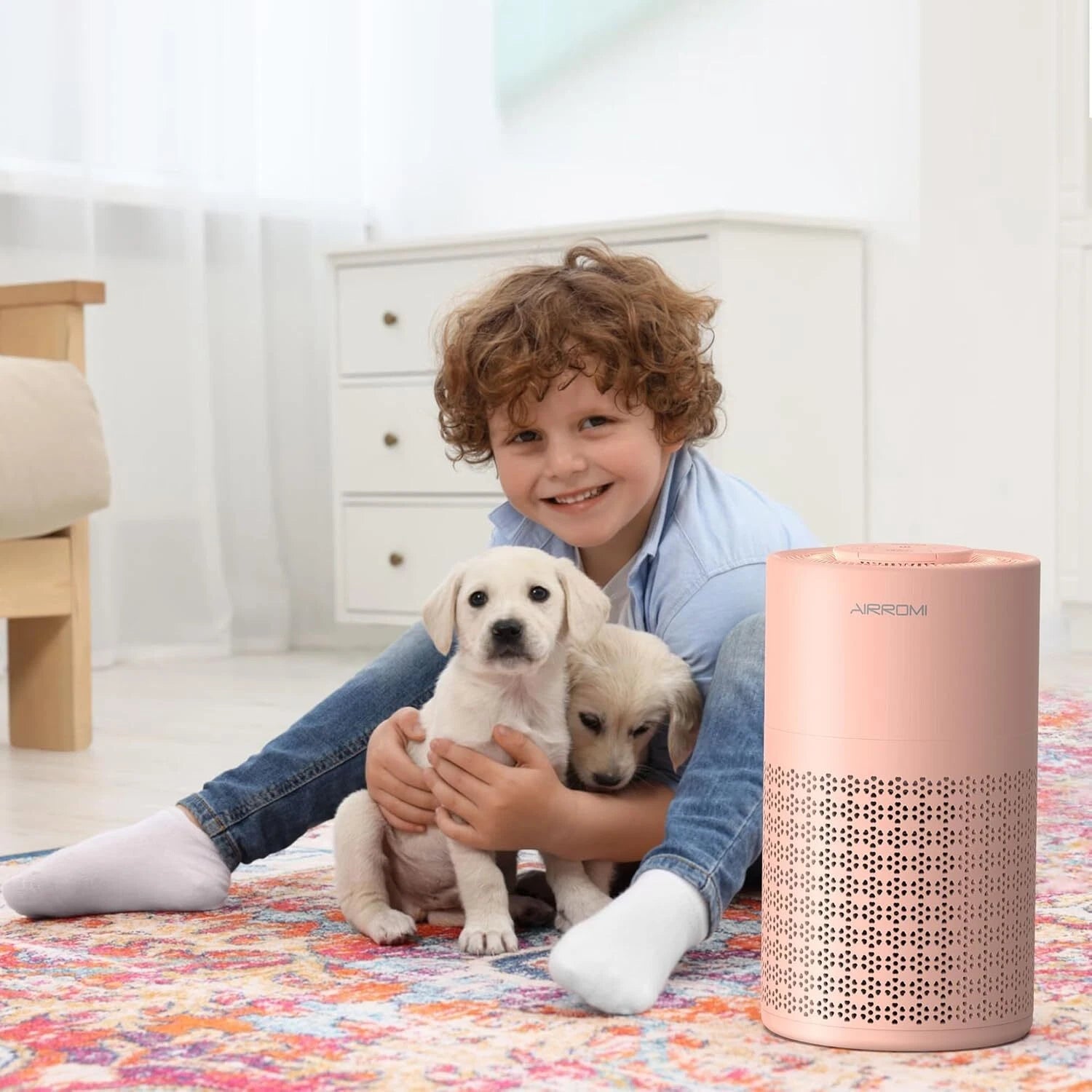 Bedroom Air Purifier with 3-in-1 Filter360° Omni-Directional Quiet Air Purifier 07FC0E-D4 - KOEEK