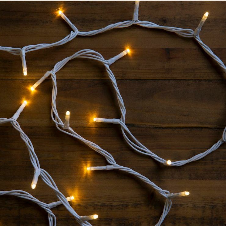 GE StayBright 250-Count 51.8-ft White Micro LED Christmas String Lights GE - KOEEK
