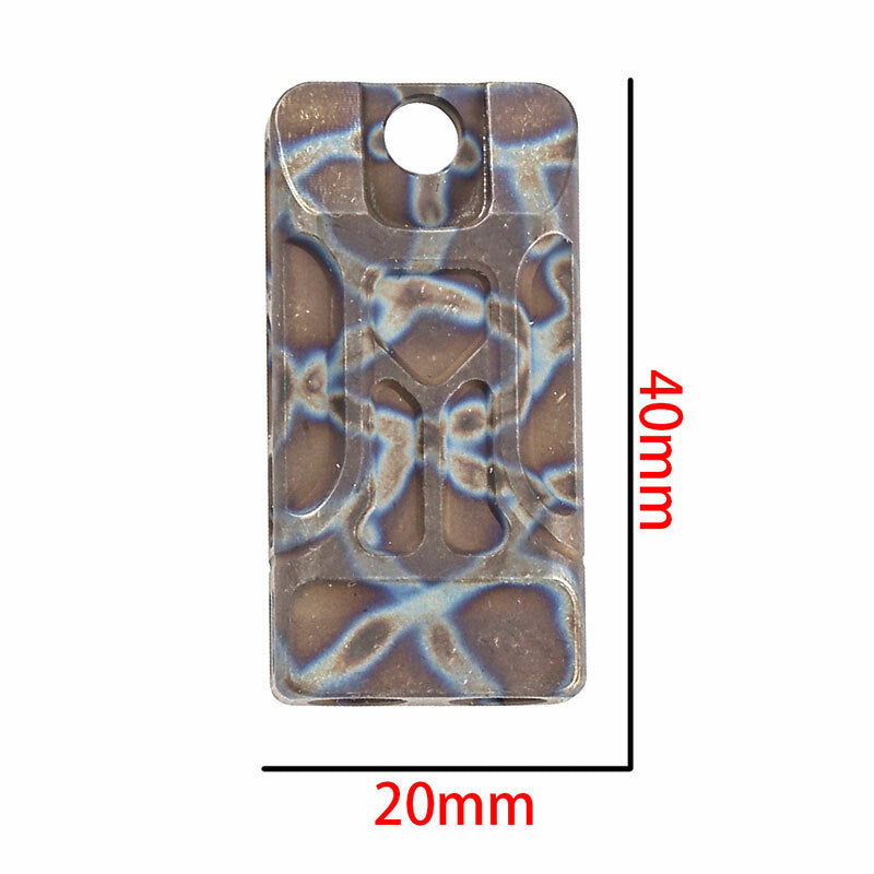 EDC Titanium Twin Tubes SOS Whistle High Frequency Outdoor Survival Pocket Tools EDC - KOEEK