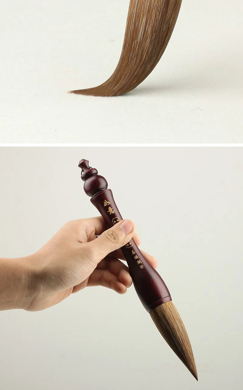 27.5cm Chinese Calligraphy Brush Pen Weasel Hair Brush Writing Copybook Tool 07FC0E-D4 - KOEEK