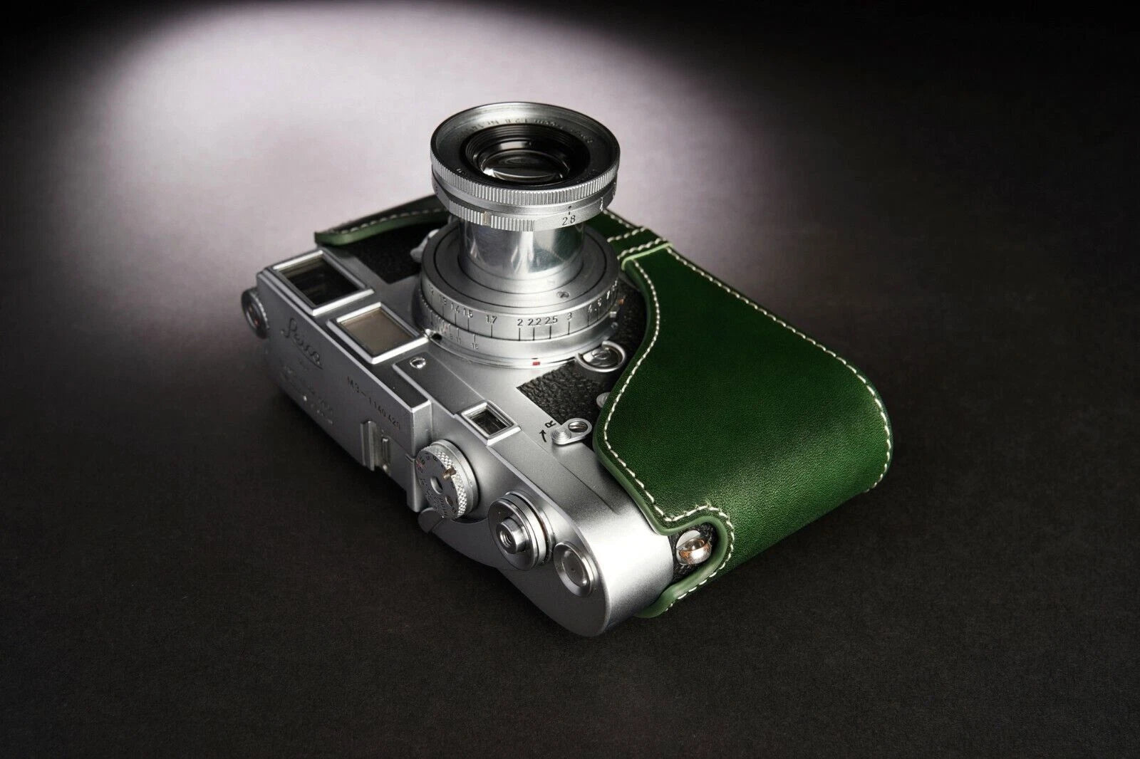 Real  Leather Half Camera Case Bag Cover for Leica MP M6 M4 M3 M2 M1 MDa 07FC0E-D4 - KOEEK
