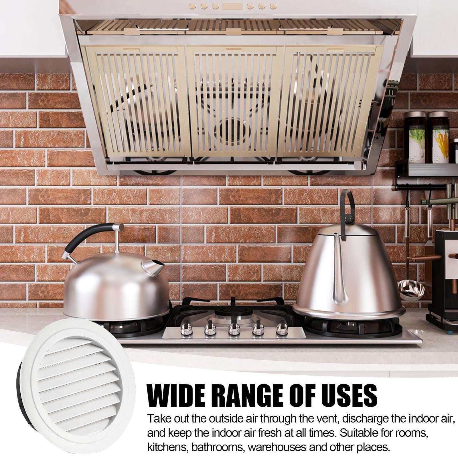 new Round Ceiling Diffuser Vent Grille - Polished Effect Fan Grill 45 Degree Sloping koeek - KOEEK