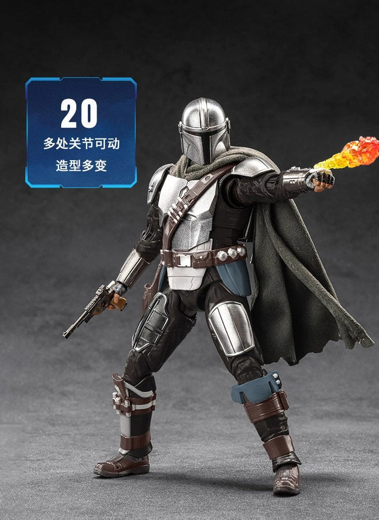 ZD toys Star Wars The Mandalorian & Grogu Mandalorian Action Figure Set 07FC0E-D4 - KOEEK