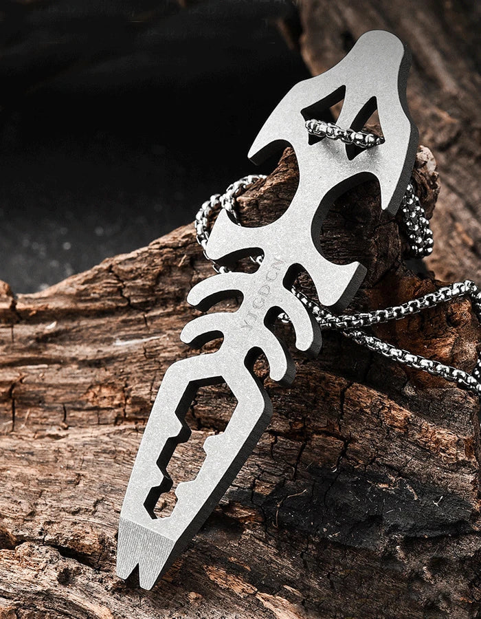 Titanium Pry Bar Crowbar Bottle Opener Wrench EDC Portable Multi Tools 07FC0E-D4 - KOEEK