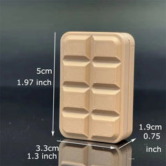 Novelty 3D Chocolate Block Fidget Toys EDC Plastic Push Fidget Slider Fun Toy 07FC0E-D4 - KOEEK
