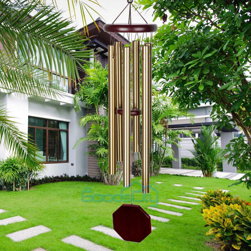 nye Wind Chimes Stor Dyb Tone Kapel Klokker 6-Rør Udendørs Have Home Decor Gift