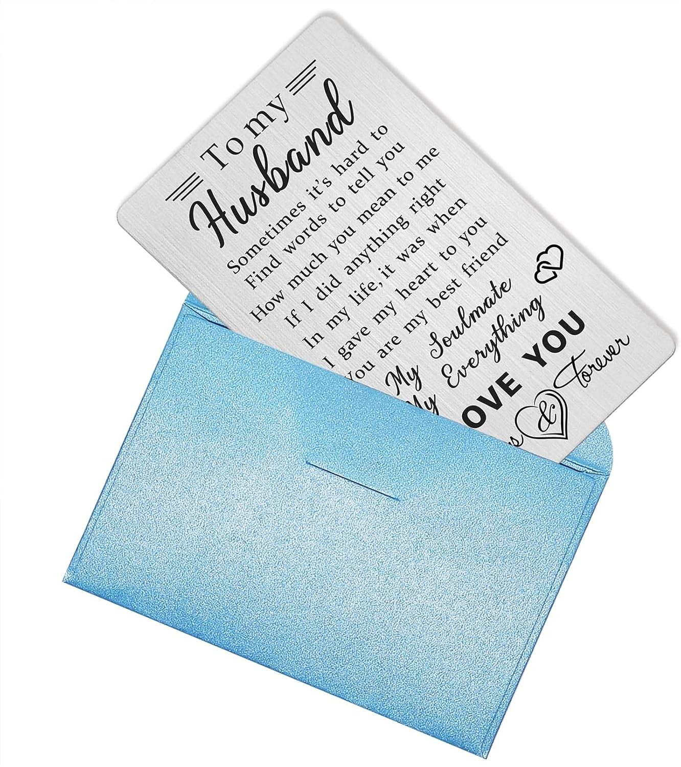 new Husband Wallet Card Father‘s Day Gifts from Wife, I Love You White/Neutral 07FC0E-D4 - KOEEK