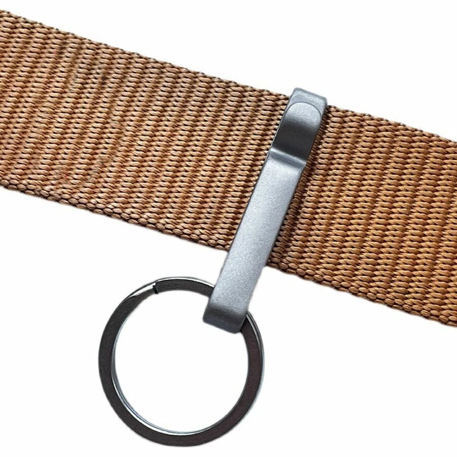 Titanium Alloy Quick Buckle Detach Belt Waist Hanging Keychain Key EDC Tools 07FC0E-D4 - KOEEK