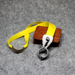 Frameless Safety Leisure Finger Ring Slingshot Stainless Steel Shooting Catapult 07FC0E-D4 - KOEEK