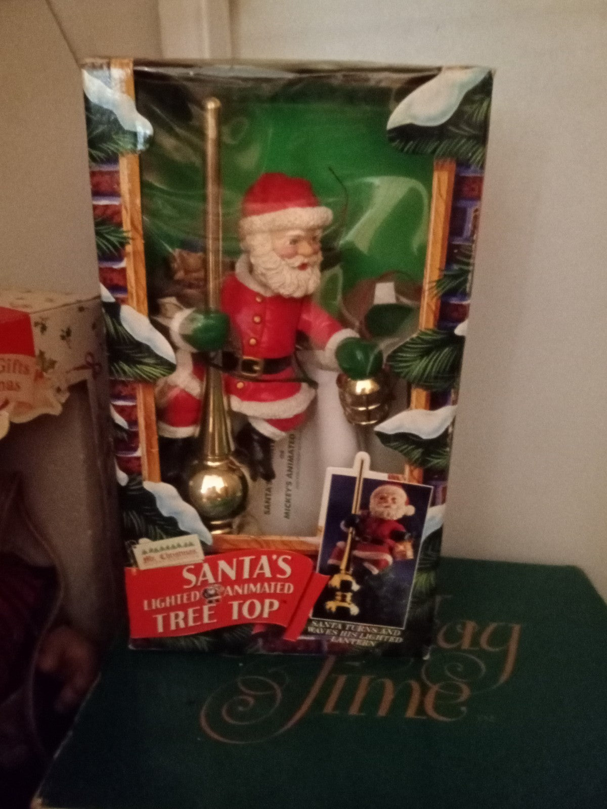 Vintage 1994 Mr. Christmas Santa Claus Lighted Animated Tree Top Topper | Tested MR. CHRISTMAS - KOEEK