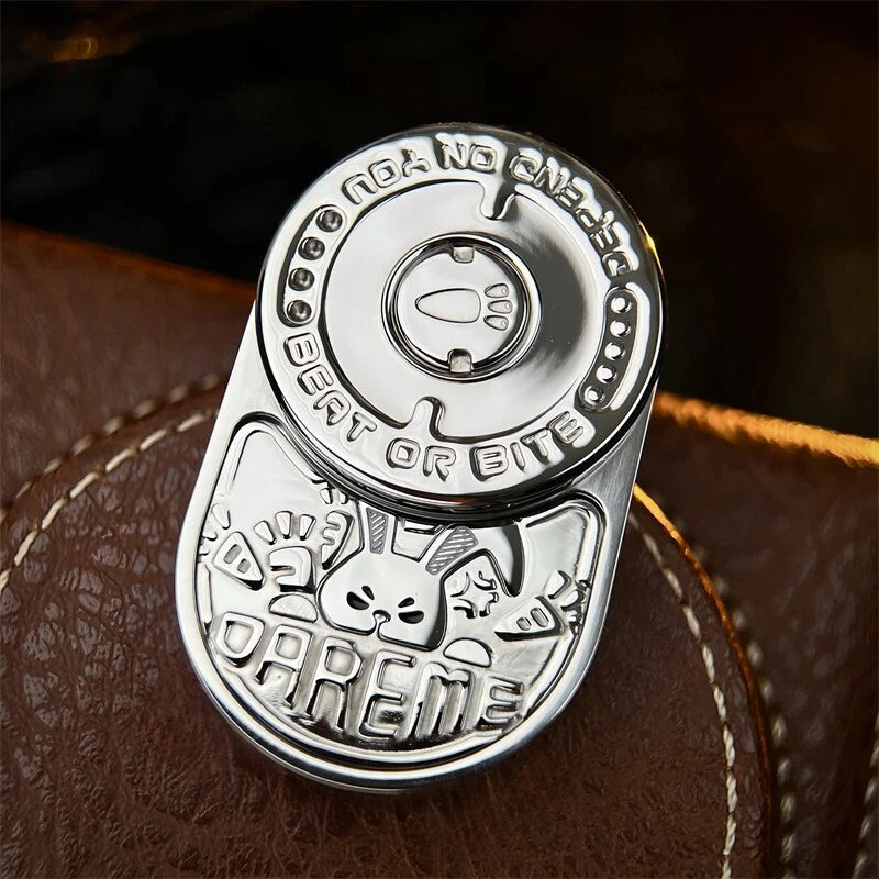 Angry Rabbit EDC Fidget Slider Stainless Steel Mechanical Ratchet Fidget Toys 07FC0E-D4 - KOEEK