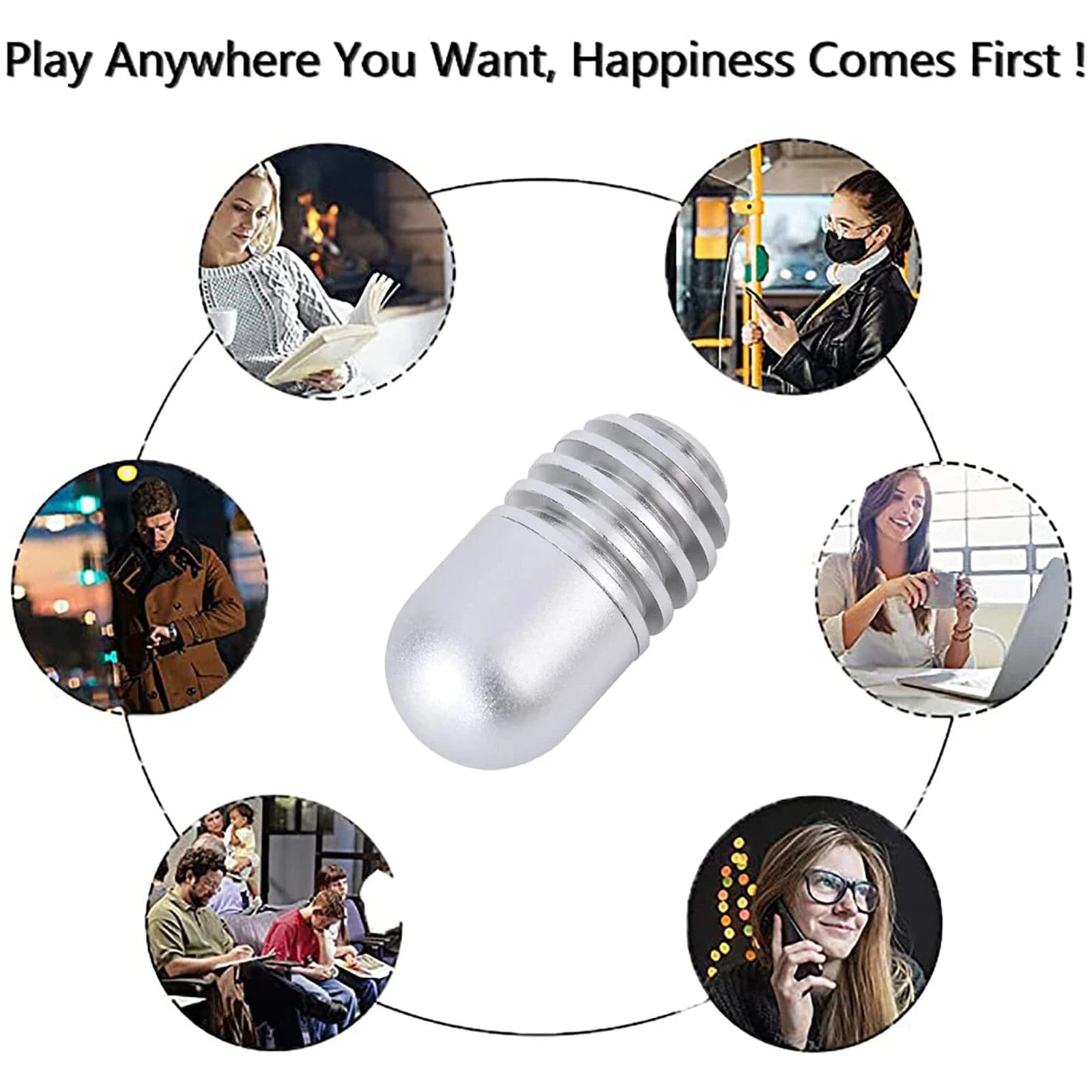 Fidget Slider Metal Toy Haptic Capsule ADHD Anti-Anxiety EDC Fidget Spinner Toys 07FC0E-D4 - KOEEK