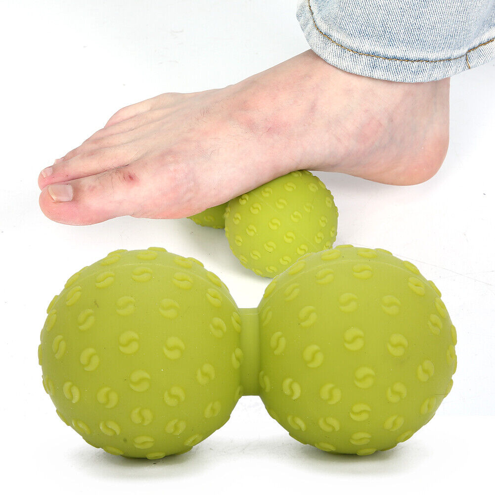 new Double Massage Ball Back Shoulder Release Deep Tissue Massage Ball(Green ) HGF koeek - KOEEK