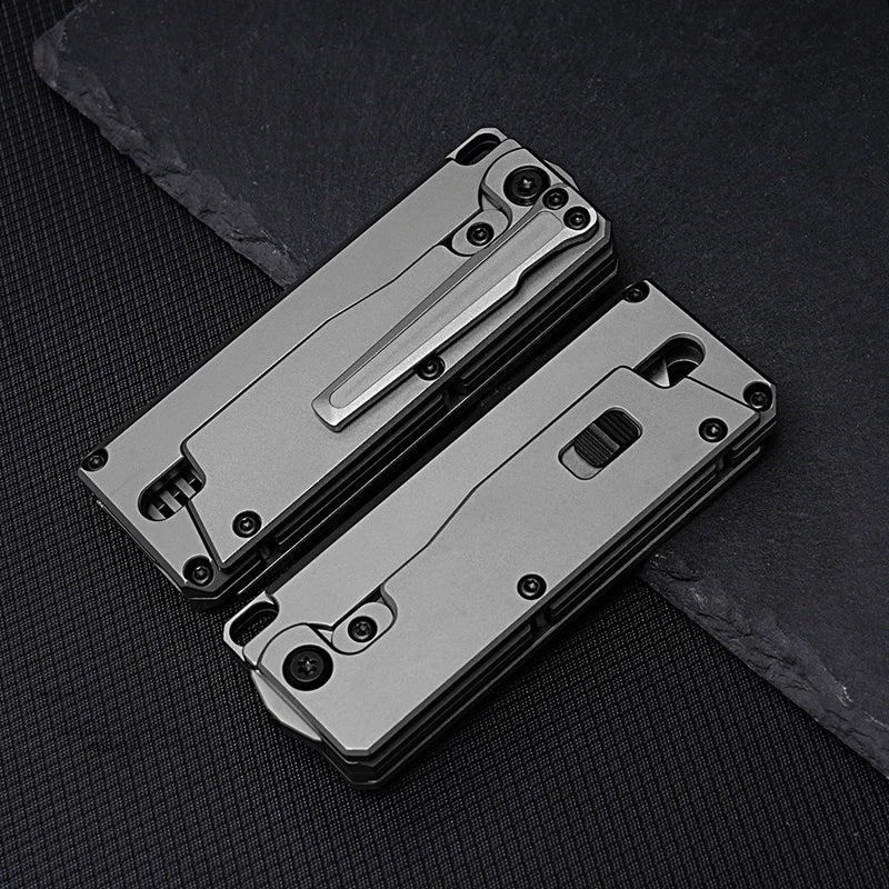 Titanium Alloy Pocket Folded Health Comb Combing Hair Outdoor EDC Multi Tools 07FC0E-D4 - KOEEK