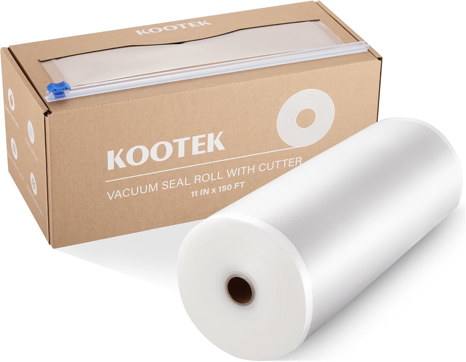 new Kootek 11" x 150' Vacuum Sealer Bags Roll for Food with 11" x 150'
