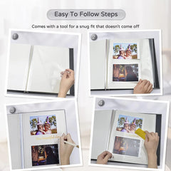 Large Photo Album, Self-Adhesive,4x6, 5x7, 8x10, Scrapbook Album,DIY Photo Book 07FC0E-D4 - KOEEK