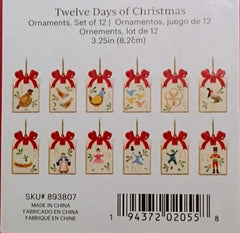 Lenox 12 Days Of Christmas Ornaments Set Of (12) m.s.r.p is $160.00 LENOX - KOEEK