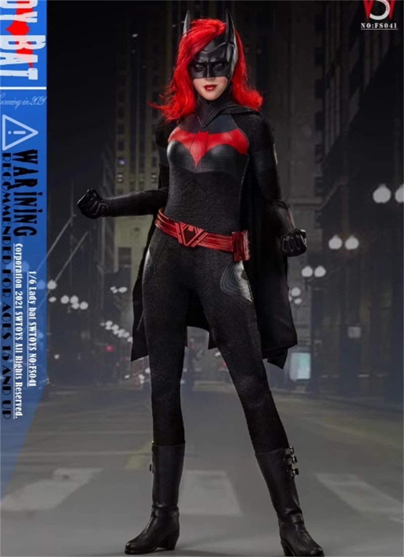 FS041 SWTOYS 1/6 Lady Bat Two Heads Action Figure Collectible Model Toy Gift 07FC0E-D4 - KOEEK