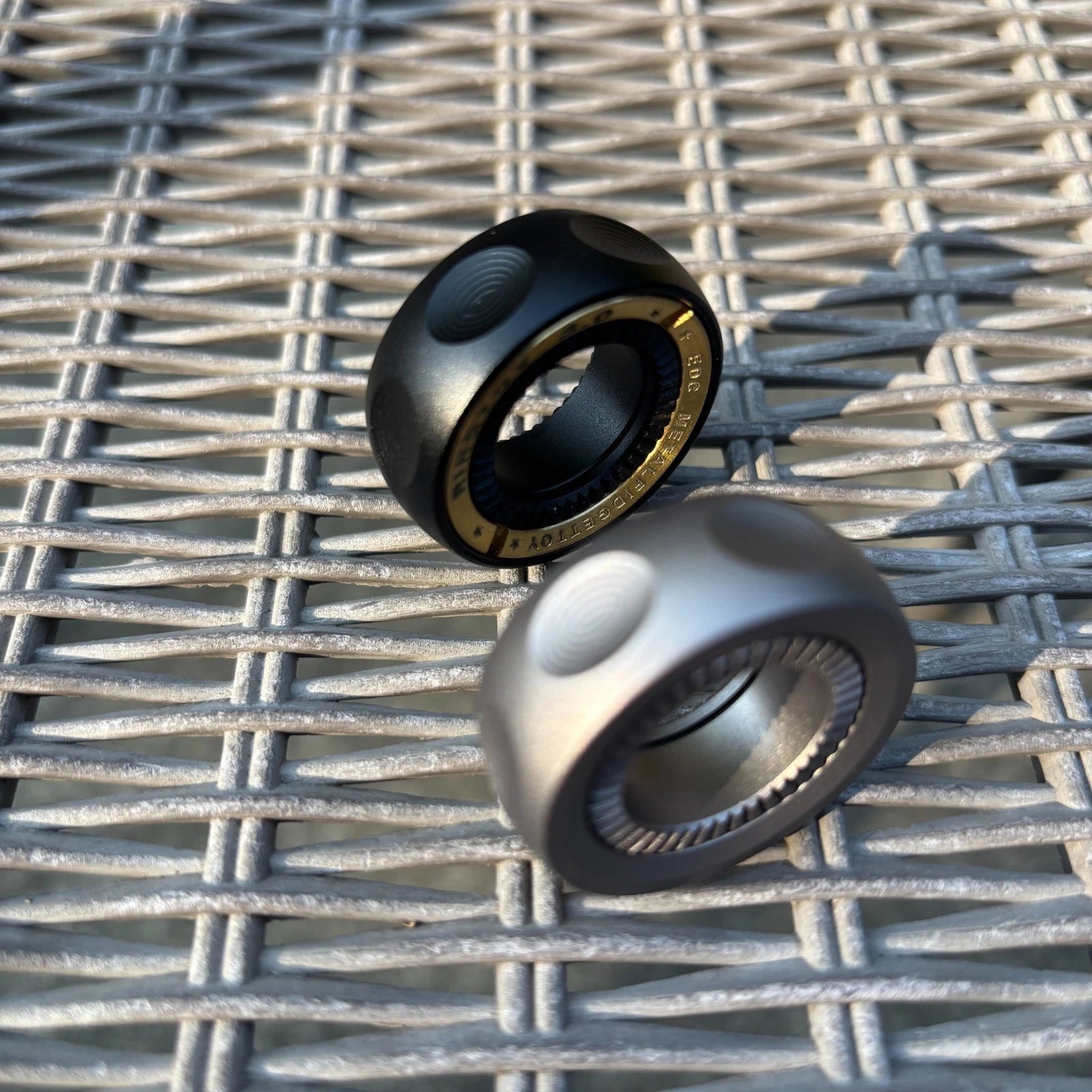 EDC Toy Fidget Spinner Mechanic Ring Fingertip Ratchet Stress Relief Fidget Gift 07FC0E-D4 - KOEEK