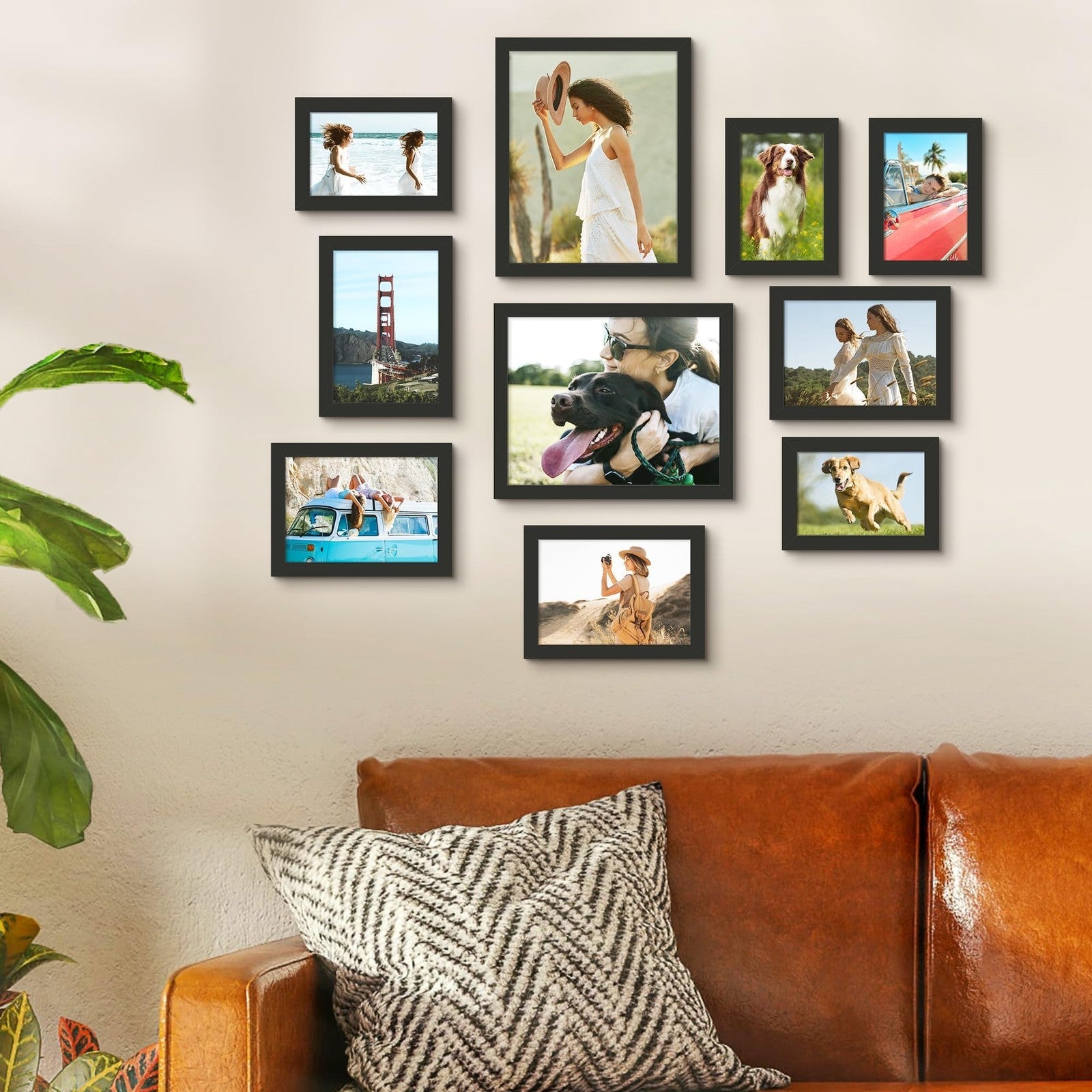 10 Pack Picture Frames Collage Wall Decor for Mounting or Tabletop Display, P... 07FC0E-D4 - KOEEK