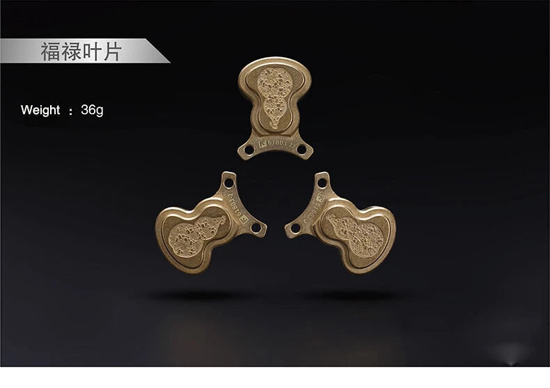 FEGVE Diy Fidget Hand Spinner Triangle Matte Brass/Copper Finger Toy EDC 07FC0E-D4 - KOEEK