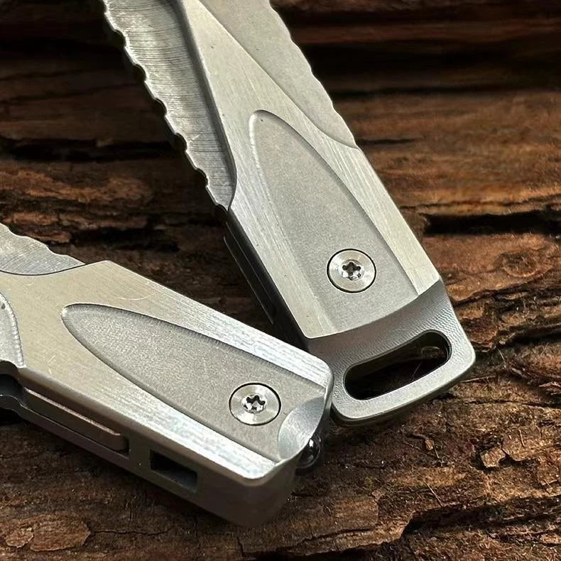 EDC Stainless Steel Bottle Opener Keychain Fidget Decompression Toy Pocket Tool 07FC0E-D4 - KOEEK