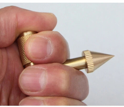 EDC Brass Cool Stick Toys Small T-Type Outdoor Pocket Tool Tactical Multi Tool 07FC0E-D4 - KOEEK