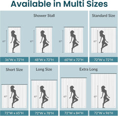 new Titanker Extra Long Shower Curtain 72"W x 96"L (Pack of 1), Clear TITANKER - KOEEK