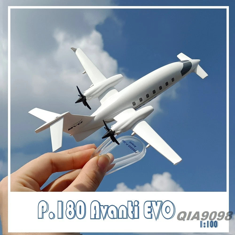 1/100 Scale P.180 Avanti EVO Aircraft Finished White Color Display Model 07FC0E-D4 - KOEEK