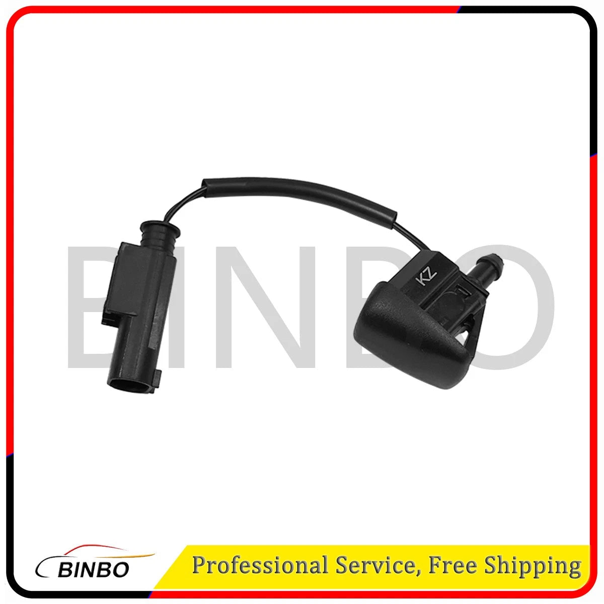 2PCS Windshield Wiper Nozzle Spray Jet For BMW 5 Series E60 525i 61667046060 07FC0E-D4 - KOEEK