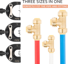 new Push to Connect Removal Tool Disconnect 1/2”, 3/4”, 1”, Orange and Black 07FC0E-D4 - KOEEK