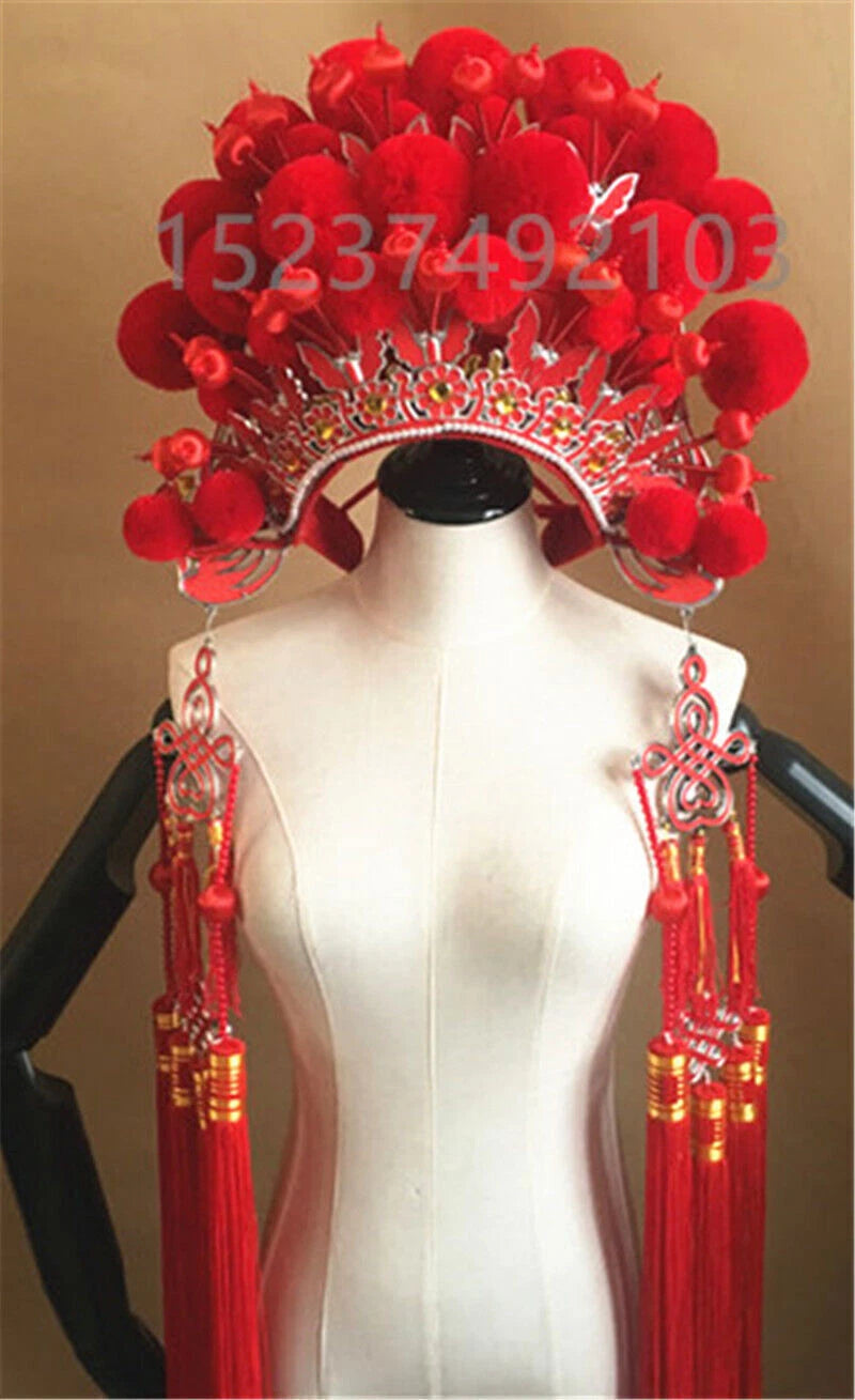 Chinese Drama Peking Opera Crown Cosplay Headdress Fancy Dress Phoenix Coronet 07FC0E-D4 - KOEEK