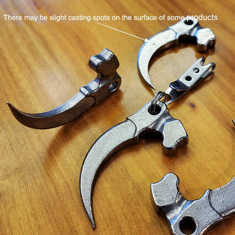 Stainless Steel Keychain Eagle Claw Necklace Pendant Bead Unpacking Box Tool 07FC0E-D4 - KOEEK