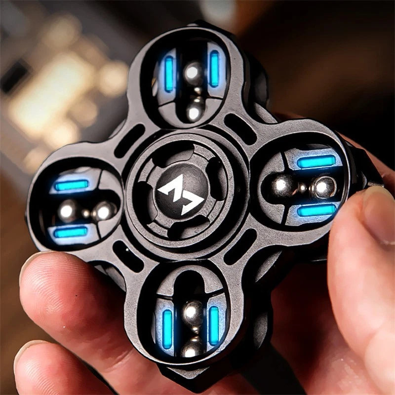Stylish Rotating Linkage EDC Hand Spinner Alloy Fidget Spinner Office Gadgets 07FC0E-D4 - KOEEK