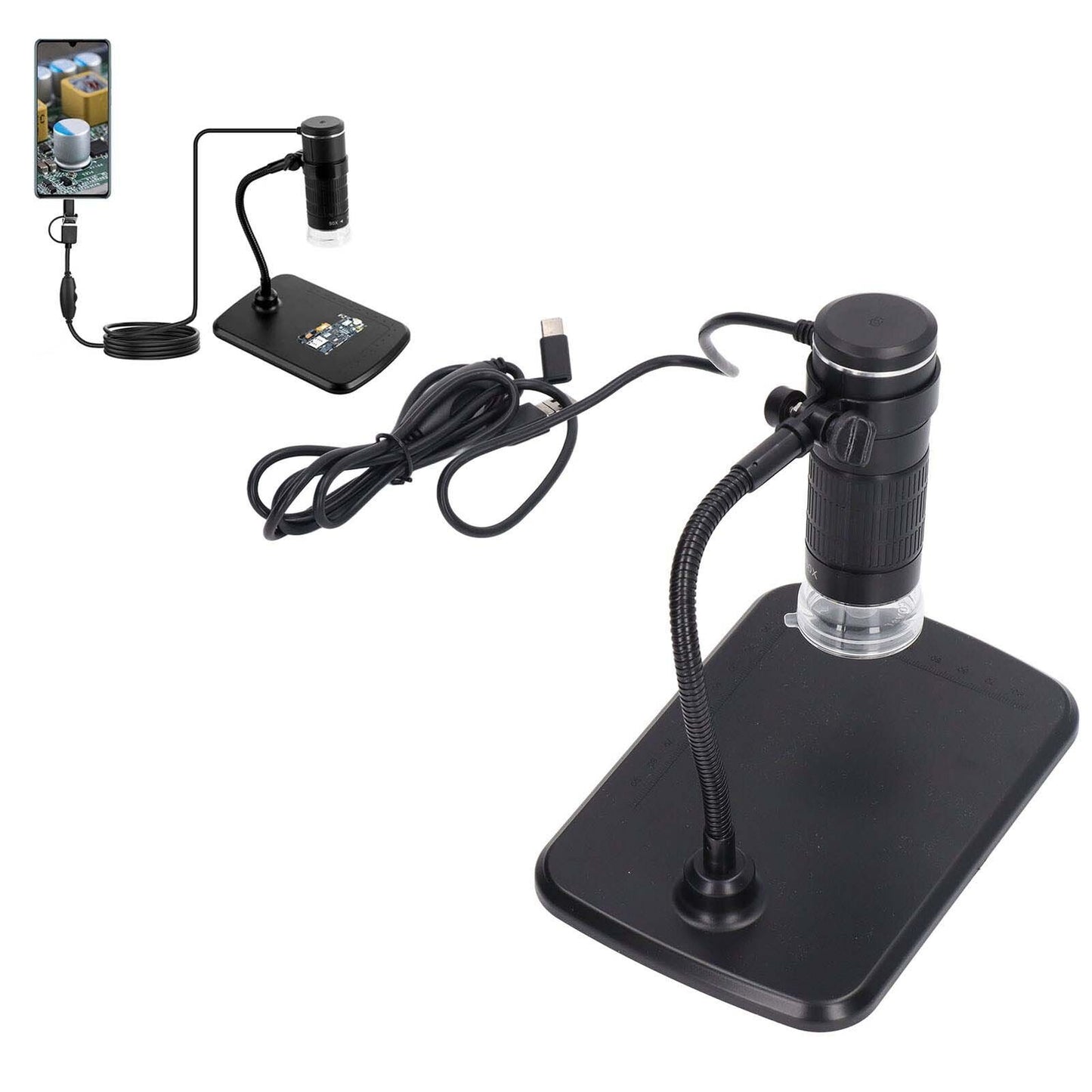 new Handheld Magnification Endoscope 3 In 1 Interface USB HD Digital Microscope Kit koeek - KOEEK