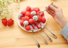 used Crab Stainless Steel Forks,Escargot Forks 2 Prong Tasting Appetizer 10 pcs 07FC0E-D4 - KOEEK