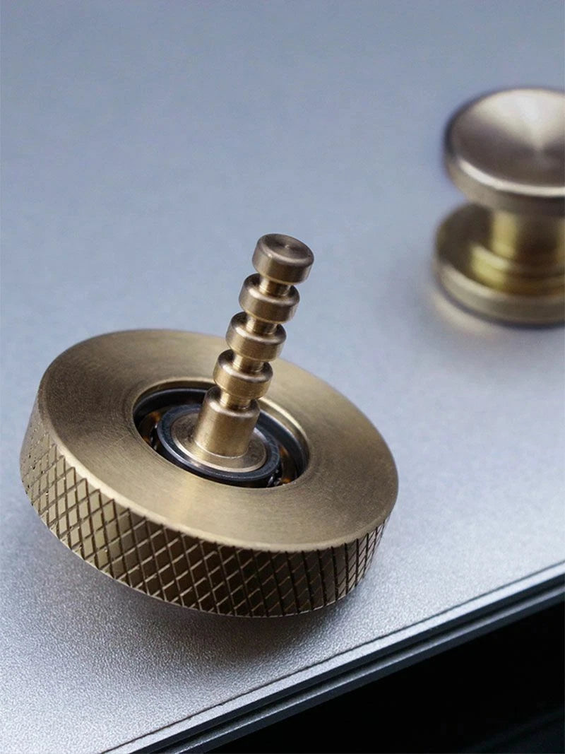 Mini Cyclone Hand Twisted Spinner Copper Fidget Spinner EDC Anti Stress ADHD Toy 07FC0E-D4 - KOEEK