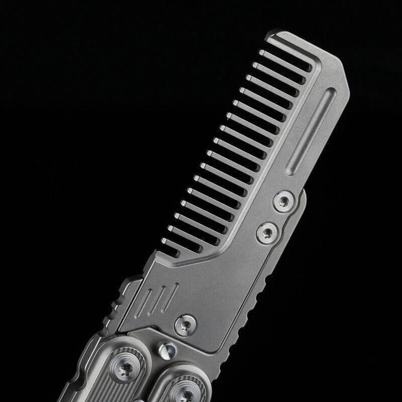EDC Titanium Alloy Comb Utility Opener Portable Outdoor Multi-funtion Tool 07FC0E-D4 - KOEEK