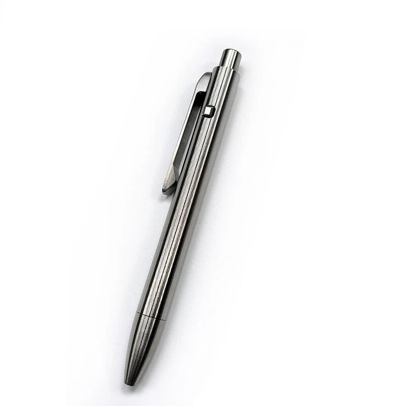 1PC Titanium Ballpoint Pen EDC Pocket pen Business Office Writing Signature Gift 07FC0E-D4 - KOEEK