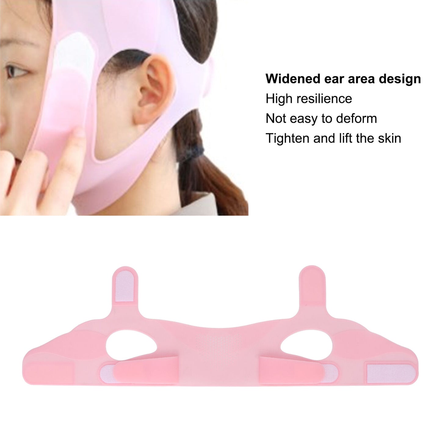 new Facial Slimming Strap Silicone Soft Elastic Double Chin Reducer V Line Face ABE koeek - KOEEK