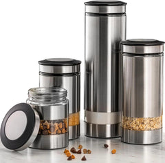 Kitchen Countertop Airtight Food Storage Container with Window, Set of 4 07FC0E-D4 - KOEEK