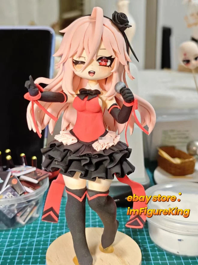 18cm Black Souls 2 Red Idol Prickett Handmade Clay Model with Dust Cover 07FC0E-D4 - KOEEK