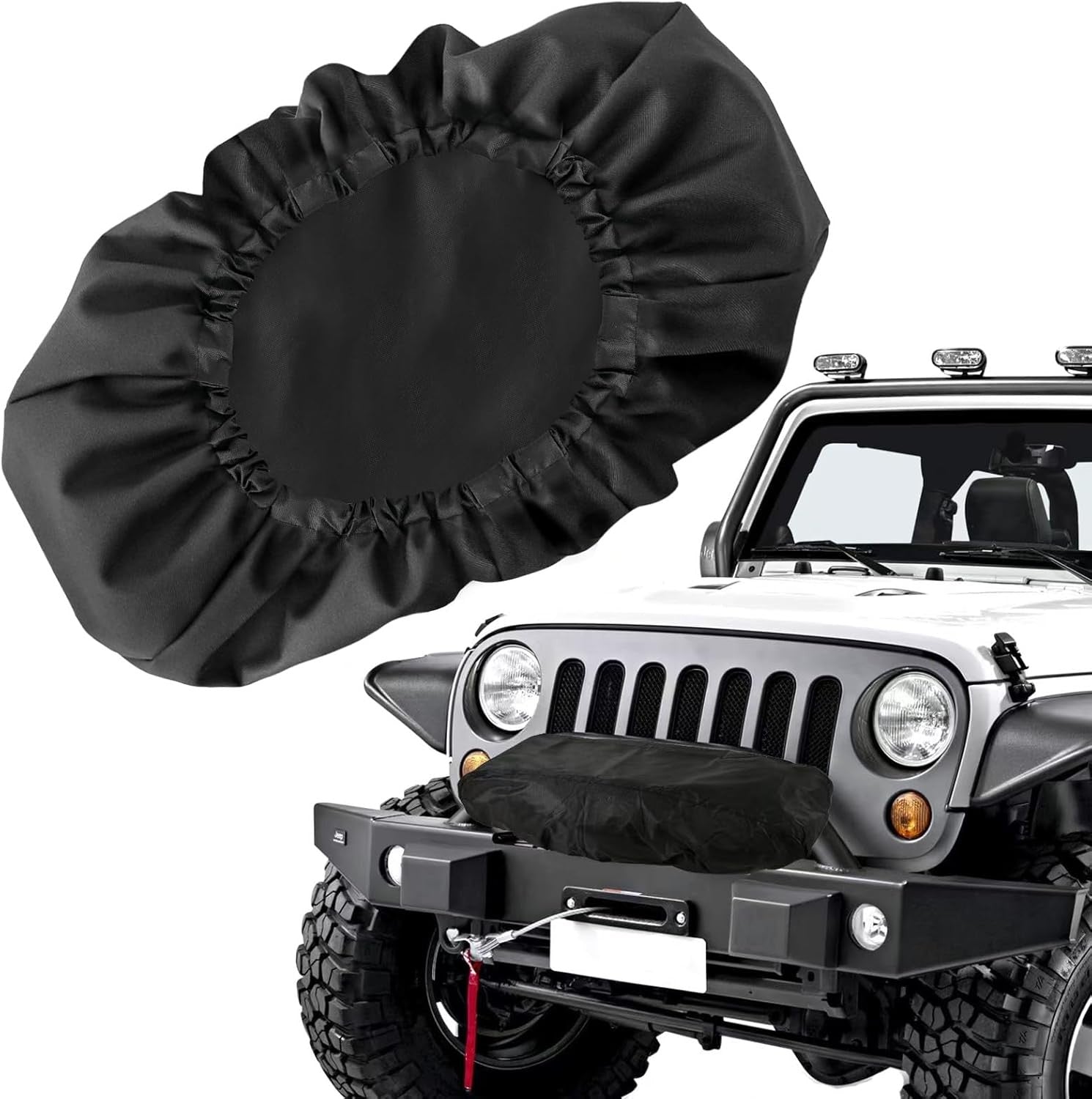 new Winch Cover,  Upgrade Heavy Duty 600D Oxford Fabric Covers for Black