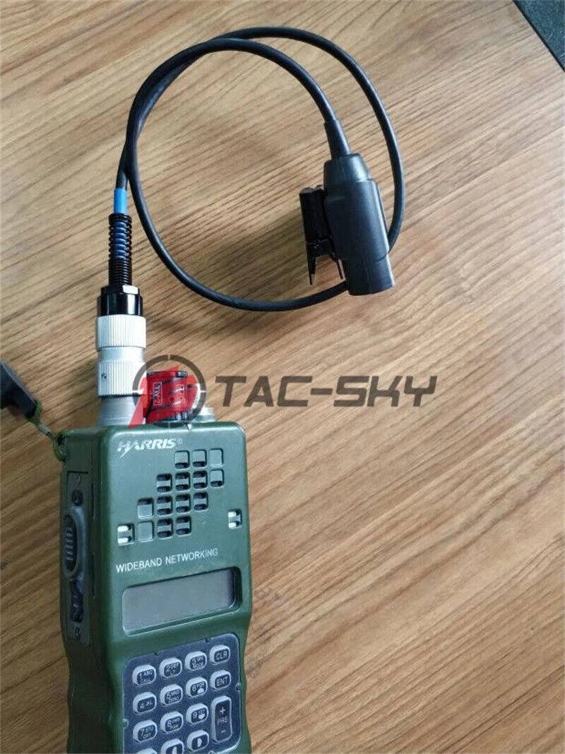 Black Connector 6PIN U94 PTT Adapter for PRC148 152 Wireless Cable Stock 07FC0E-D4 - KOEEK