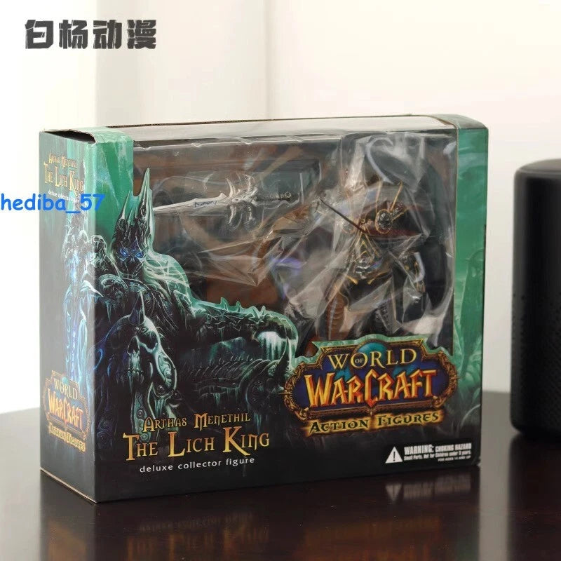 WOW The Lich King PVC Figure Model World of Warcraft Arthas Menethil 21cm Decor 07FC0E-D4 - KOEEK