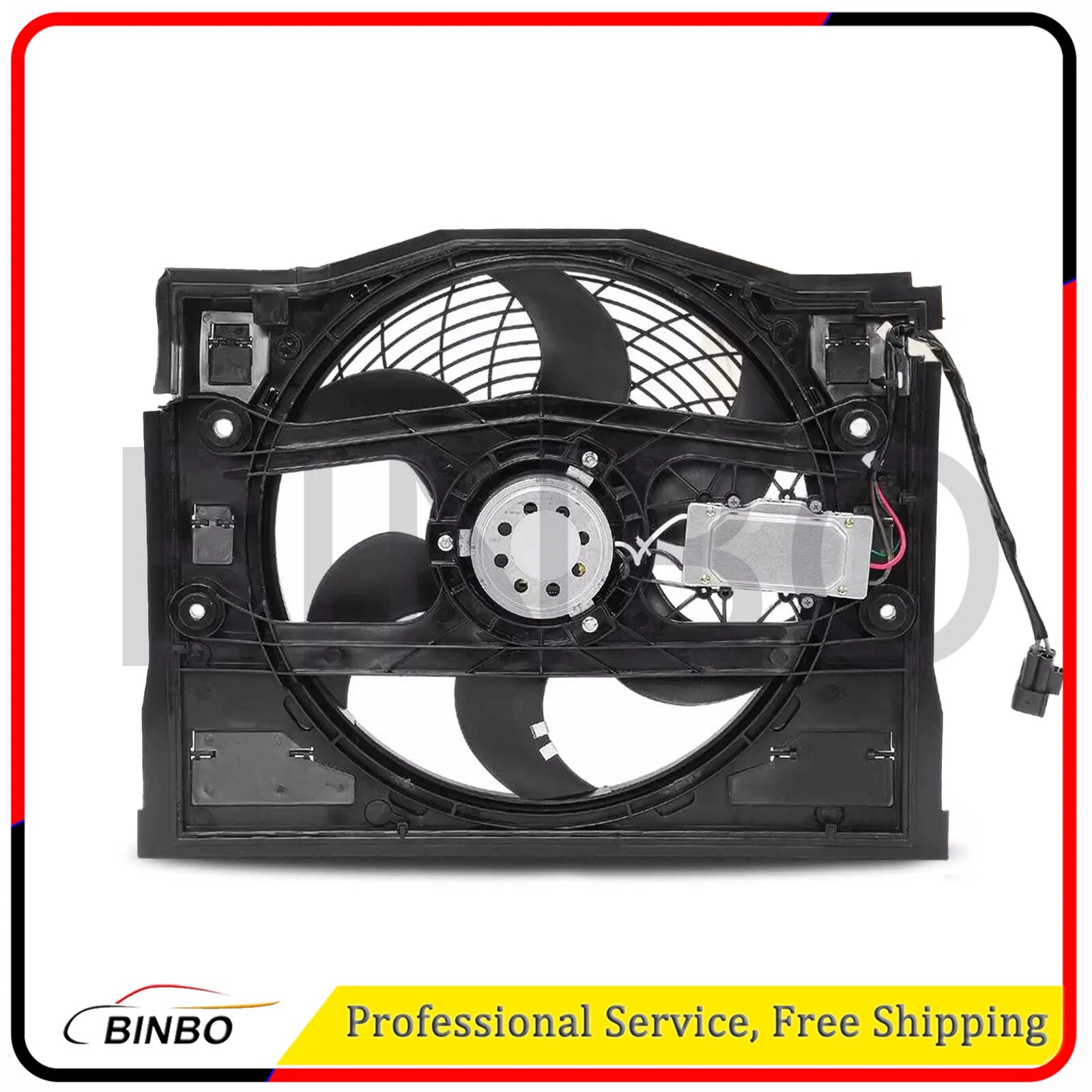 Ac Condenser Cooling Fan For BMW 320i 323i 325i 328i 330i 99-06 64546988913 07FC0E-D4 - KOEEK