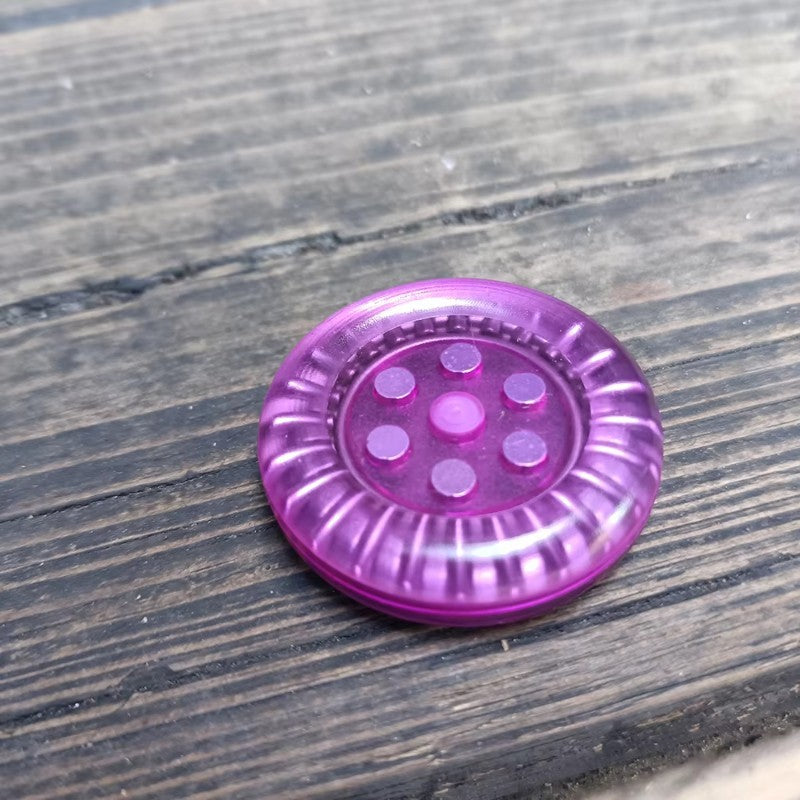 Amber PEI Material Fidget Slider Coin Adult EDC Sensory Toy Autism Anti Stress 07FC0E-D4 - KOEEK