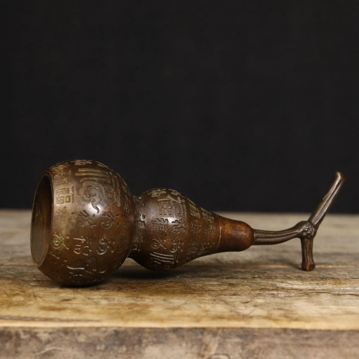 Bagua Hundred Fu Gourd Figurine Hollow Feng Shui Home Living Room Decor 07FC0E-D4 - KOEEK
