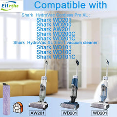Replacement brush roller and filter set, 3-in-1 vacuum cleaner,comparison parts 07FC0E-D4 - KOEEK